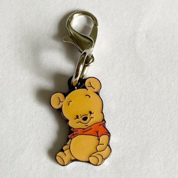 Vintage Disney Winnie The Pooh Tigger Eeyore 6 Clip On Charms Purse Zipper Pull - Picture 8 of 11